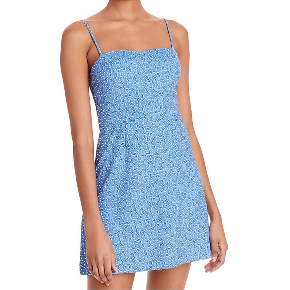 French Connection Blue Elao Printed Mini Dress